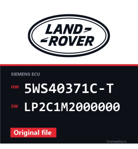 Land Rover Range Rover 5WS40371C-T LP2C1M2000000 original ECU file