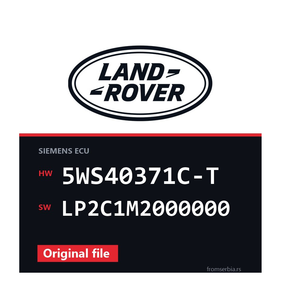 Land Rover Range Rover 5WS40371C-T LP2C1M2000000 original ECU file