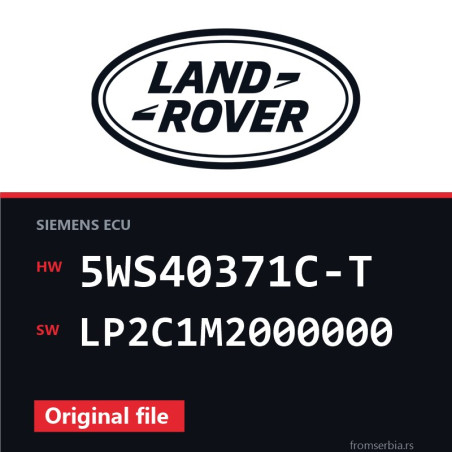 Land Rover Range Rover 5WS40371C-T LP2C1M2000000 original ECU file