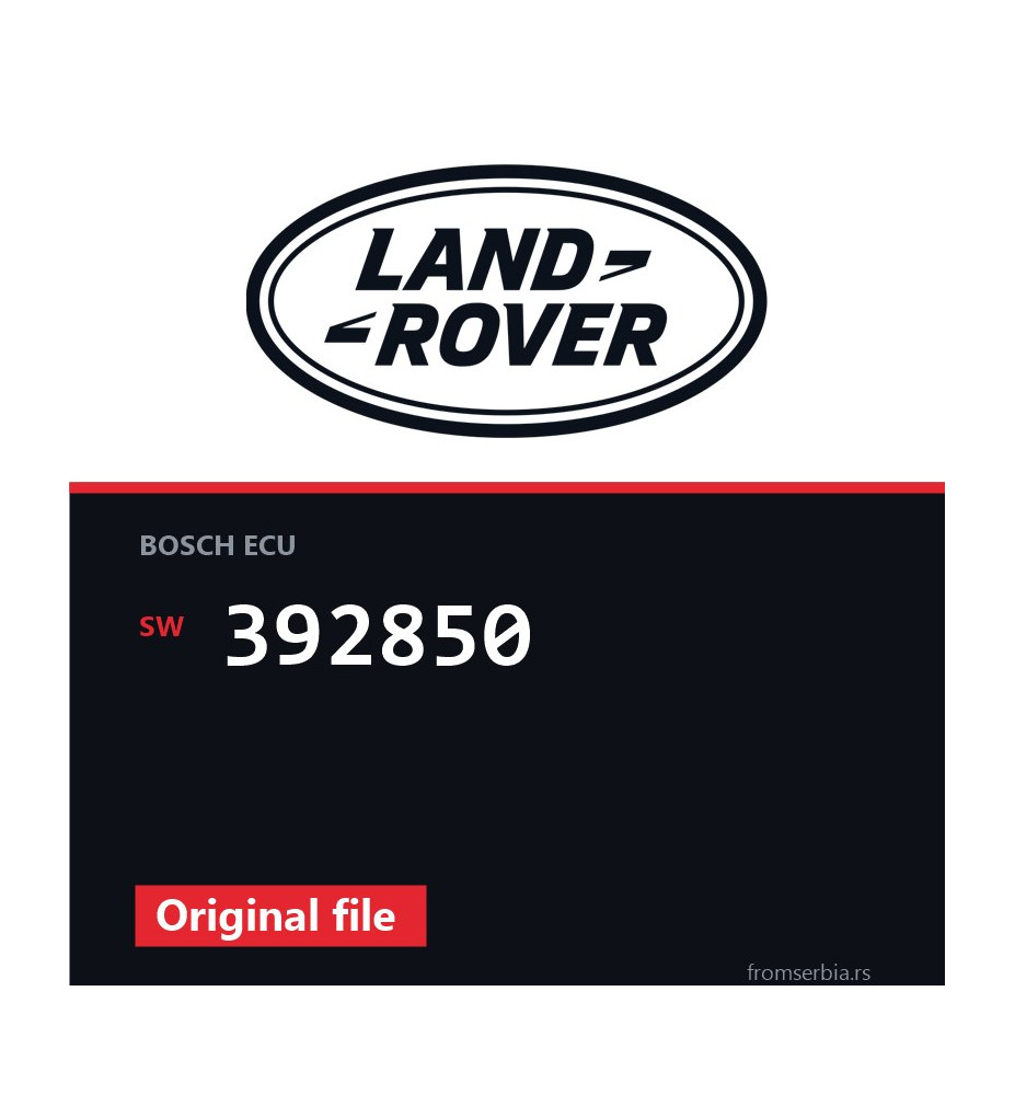 Land Rover Freelander 392850 original ECU file