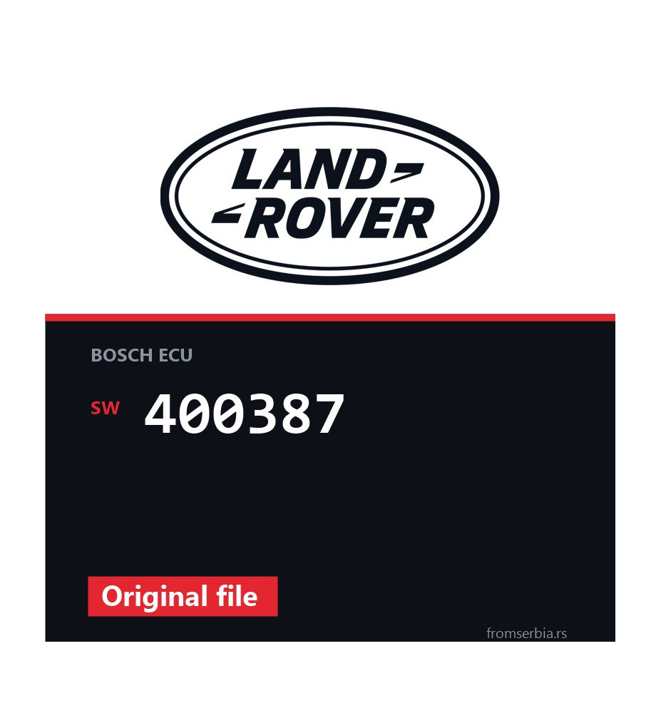 Land Rover Freelander 400387 original ECU file