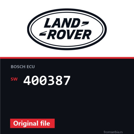 Land Rover Freelander 400387 original ECU file