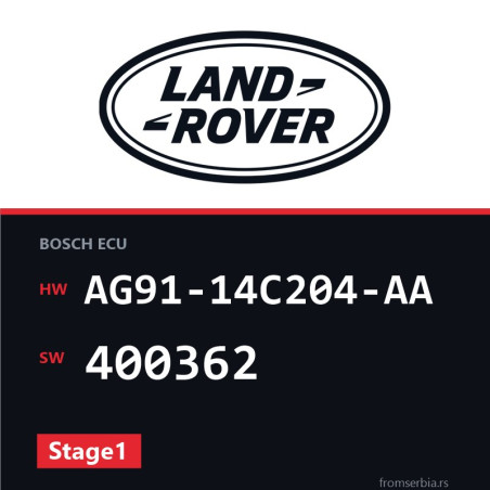 Land Rover Freelander AG91-14C204-AA 400362 Stage1 tuning file