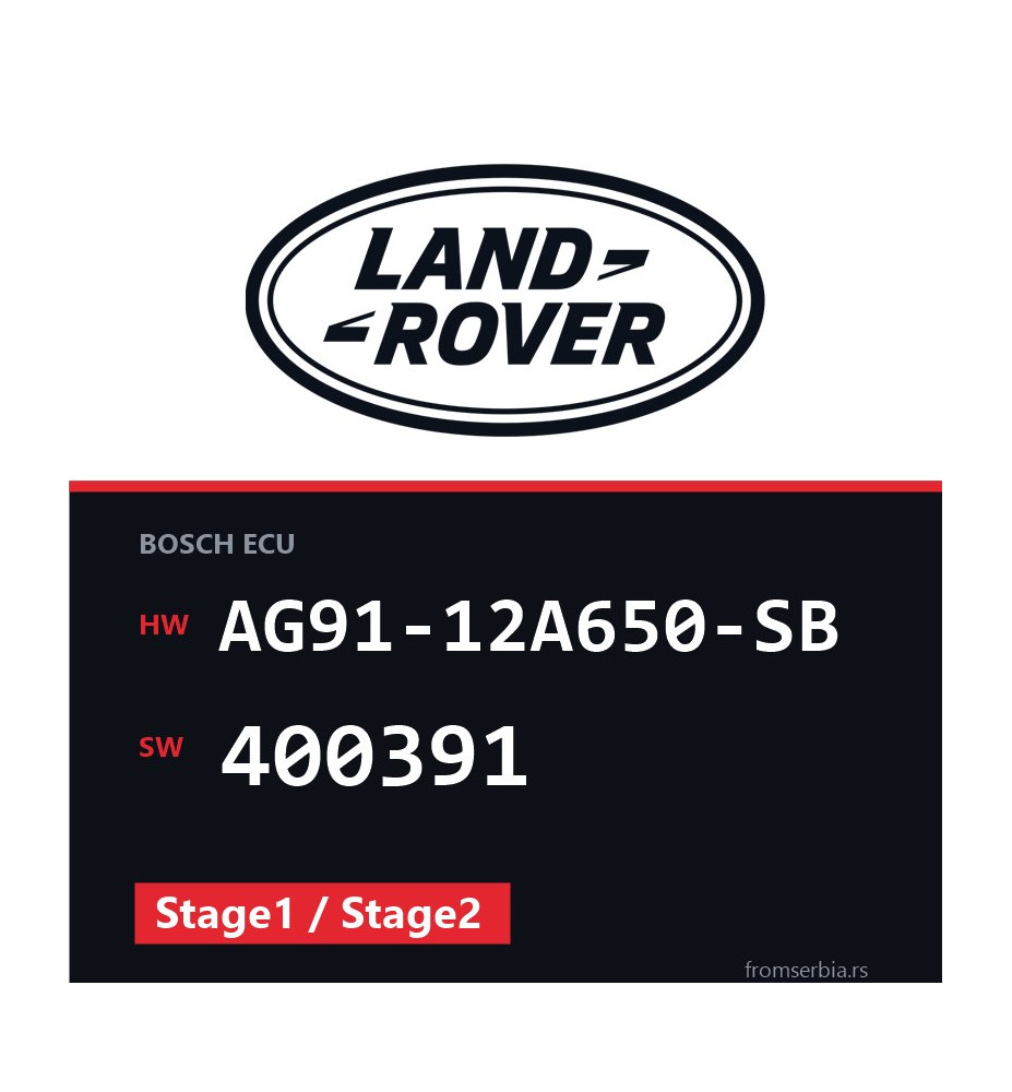 Land Rover AG91-12A650-SB 400391 Stage1 / Stage2 file