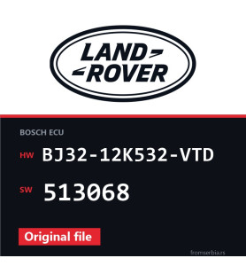 Land Rover Evoque BJ32-12K532-VTD 513068 original ECU file