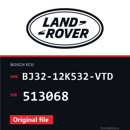 Land Rover Evoque BJ32-12K532-VTD 513068 original ECU file