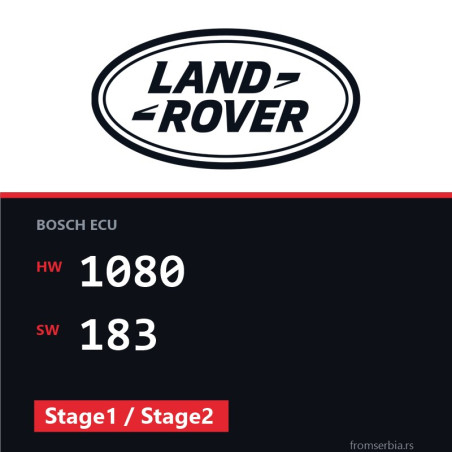 Land Rover Defender 1080 183 Stage1 / Stage2 tuning file