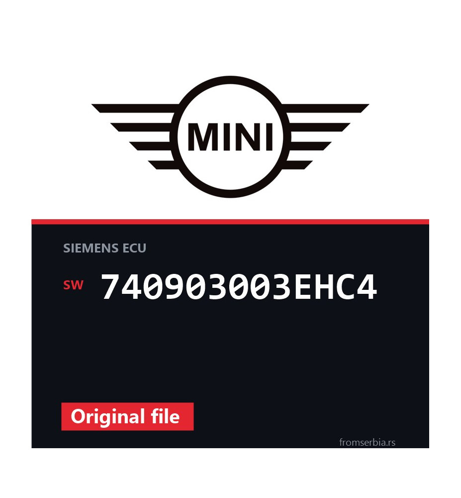 Mini Cooper 740903003EHC4 original ECU file
