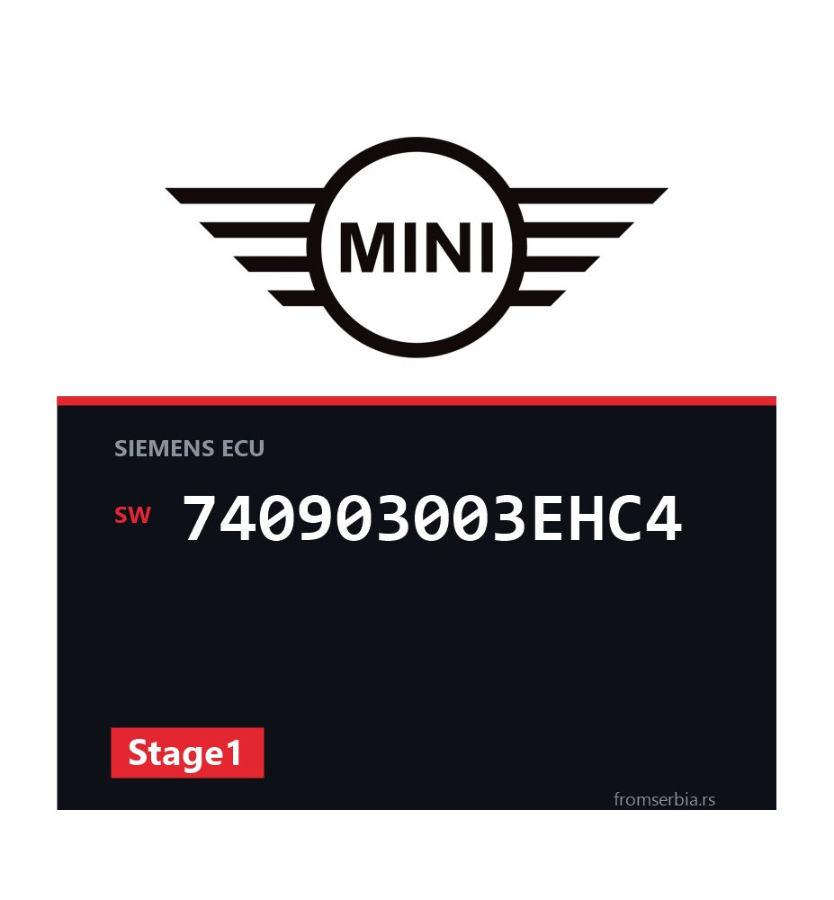 Mini Cooper 740903003EHC4 Stage1 tuning file
