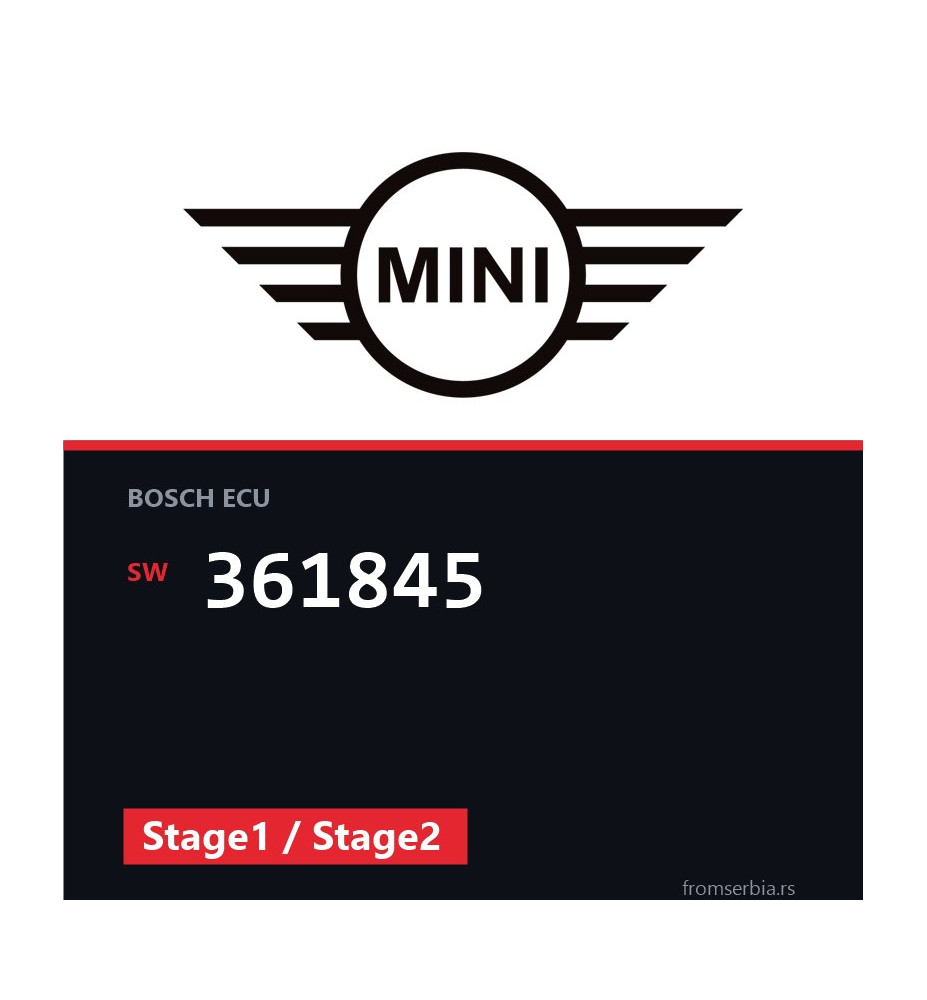 Mini One 361845 Stage1 / Stage2 tuning file