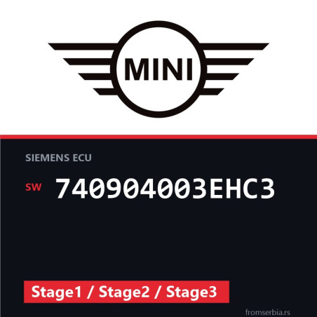 Mini Cooper 740904003EHC3 Stage1 / Stage2 / Stage3 tuning file