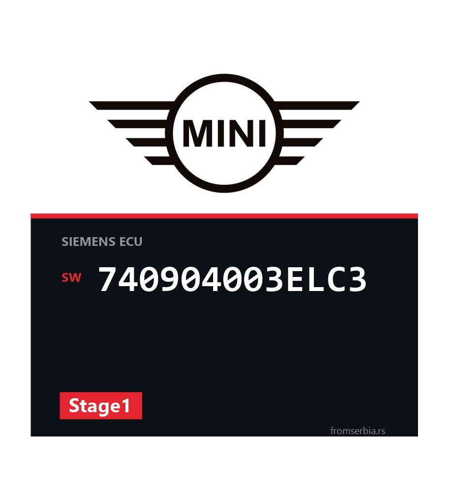 Mini Cooper 740904003ELC3 Stage1 tuning file