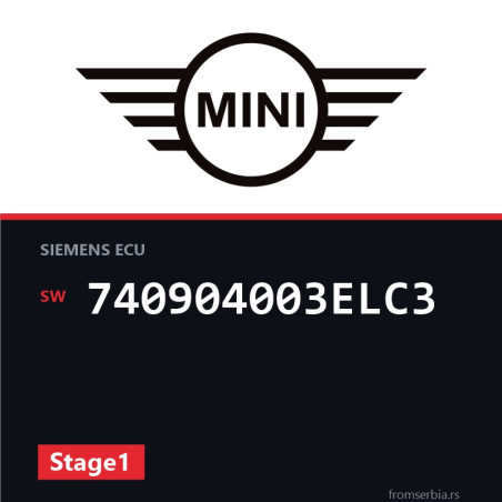 Mini Cooper 740904003ELC3 Stage1 tuning file