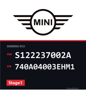 Mini Cooper S122237002A 740A04003EHM1 Stage1 tuning file