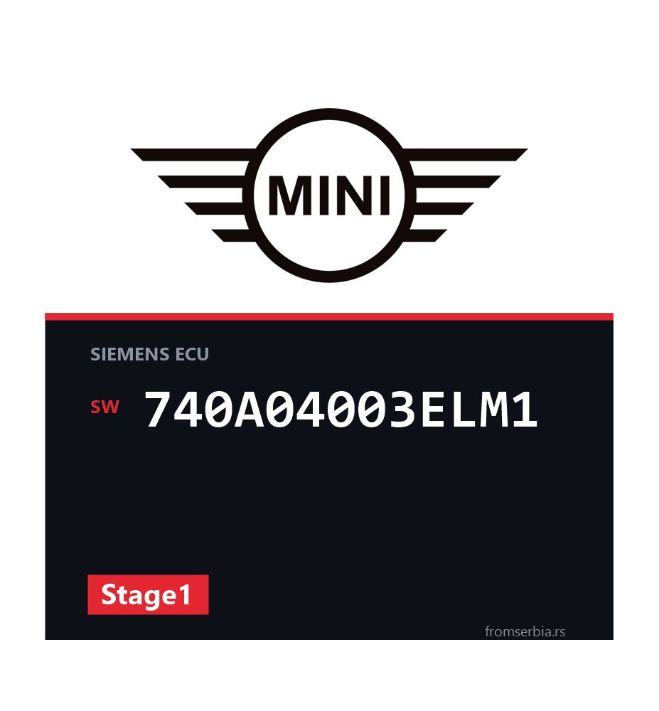 Mini One 740A04003ELM1 Stage1 tuning file