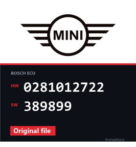 Mini Cooper 0281012722 389899 original ECU file