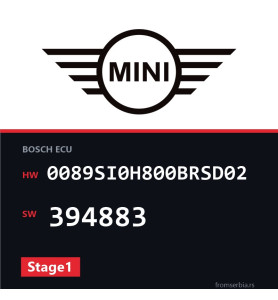 Mini Cooper 0089SI0H800BRSD02 394883 Stage1 tuning file