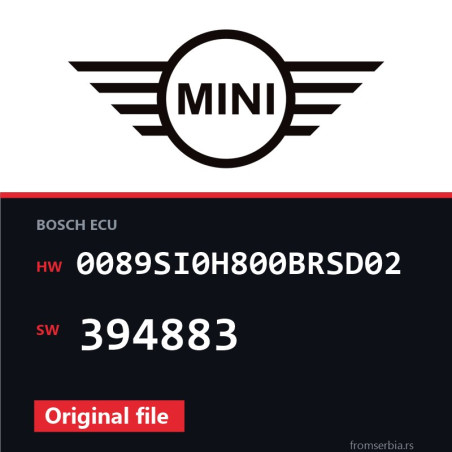 Mini Cooper 0089SI0H800BRSD02 394883 original ECU file