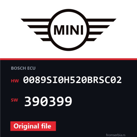Mini Cooper 0089SI0H520BRSC02 390399 original ECU file