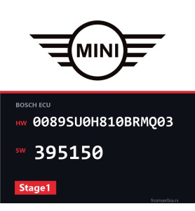 Mini Cooper 0089SU0H810BRMQ03 395150 Stage1 tuning file