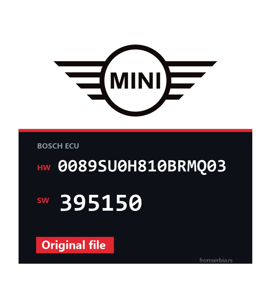 Mini Cooper 0089SU0H810BRMQ03 395150 original ECU file