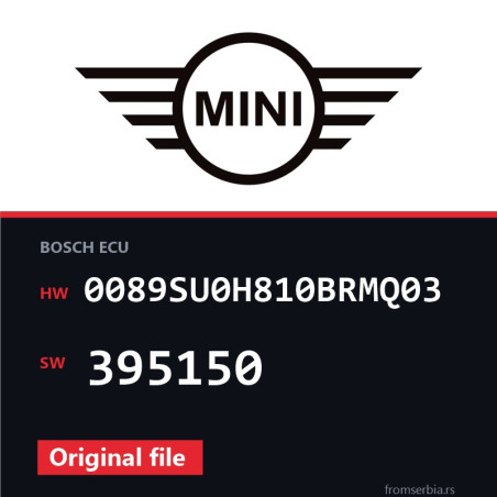 Mini Cooper 0089SU0H810BRMQ03 395150 original ECU file