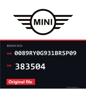 Mini Cooper 0089RY0G931BRSP09 383504 original ECU file