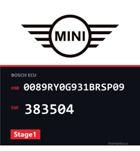 Mini Cooper 0089RY0G931BRSP09 383504 Stage1 tuning file