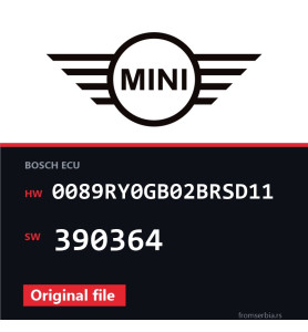 Mini Cooper 0089RY0GB02BRSD11 390364 original ECU file