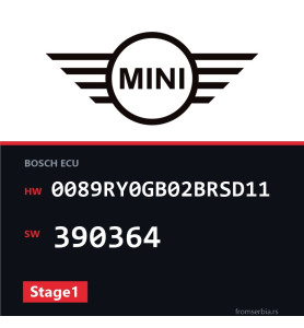 Mini Cooper 0089RY0GB02BRSD11 390364 Stage1 tuning file