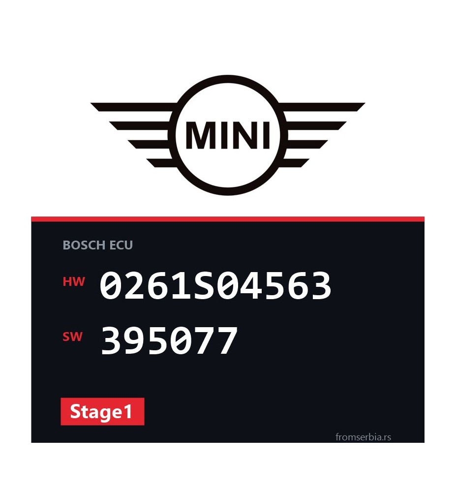 Mini One 0261S04563 395077 Stage1 tuning file