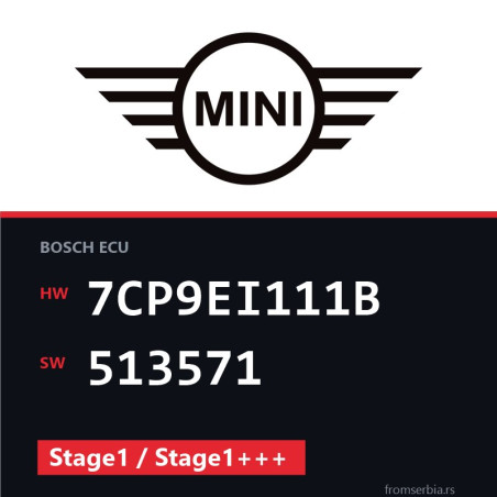 Mini 1.6 7CP9EI111B 513571 Stage1 / Stage1+++ tuning file