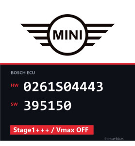 Mini Cooper 0261S04443 395150 Stage1+++ / Vmax OFF tuning file