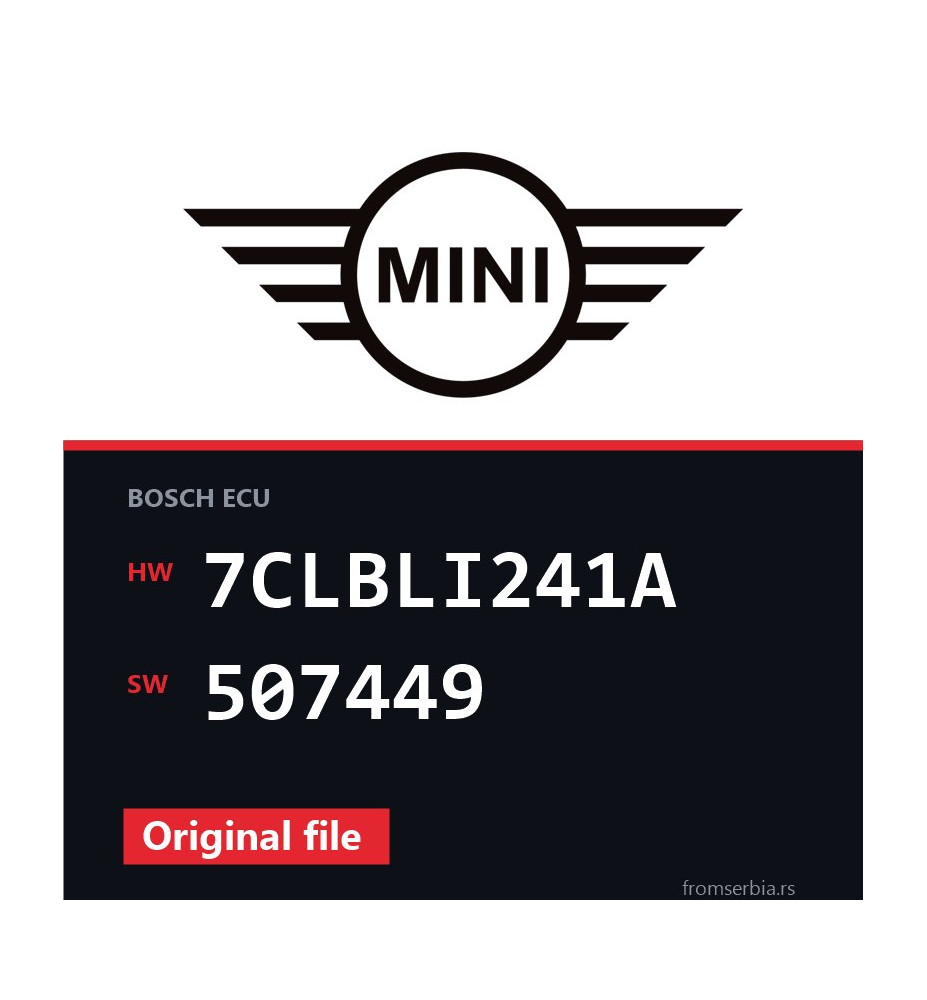 Mini Countryman 7CLBLI241A 507449 original ECU file