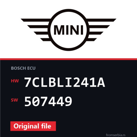 Mini Countryman 7CLBLI241A 507449 original ECU file