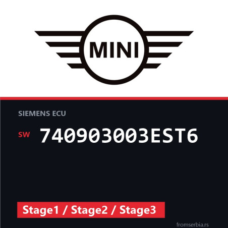 Mini Cooper 740903003EST6 Stage1 / Stage2 / Stage3 tuning file