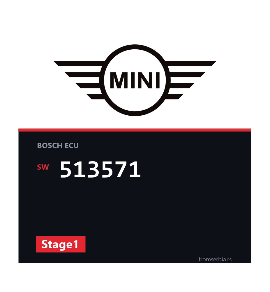 Mini Cooper 513571 Stage1 tuning file