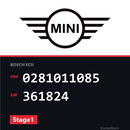 Mini One 0281011085 361824 Stage1 tuning file