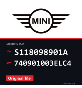 Mini One S118098901A 740901003ELC4 original ECU file