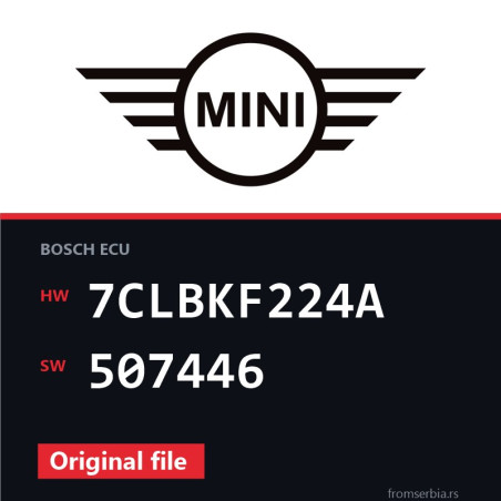 Mini One 7CLBKF224A 507446 original ECU file
