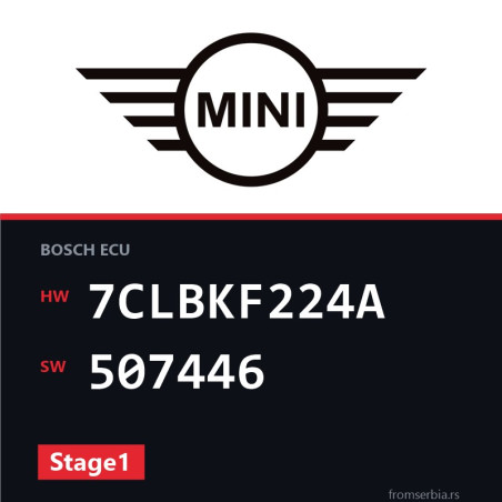 Mini One 7CLBKF224A 507446 Stage1 tuning file