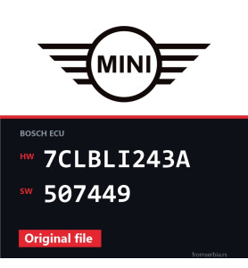 Mini One 7CLBLI243A 507449 original ECU file