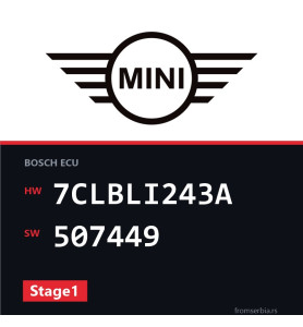 Mini One 7CLBLI243A 507449 Stage1 tuning file