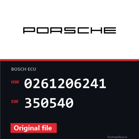 Porsche 996 0261206241 350540 original ECU file