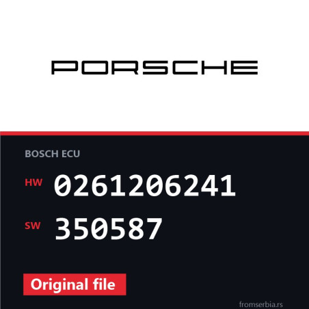 Porsche 996 0261206241 350587 original ECU file