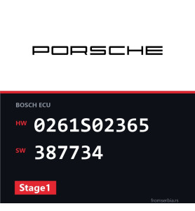 Porsche Cayenne 0261S02365 387734 Stage1 tuning file