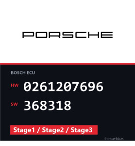 Porsche Cayenne 0261207696 368318 Stage1 / Stage2 / Stage3 tuning file