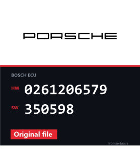 Porsche Boxter 0261206579 350598 original ECU file