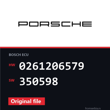 Porsche Boxter 0261206579 350598 original ECU file