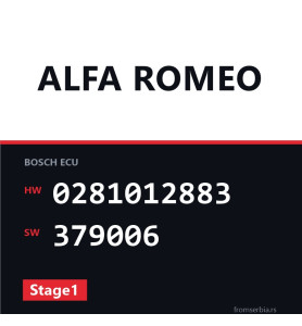 Alfa Romeo GT 0281012883 379006 Stage1 tuning file